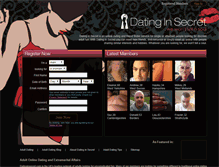 Tablet Screenshot of datinginsecret.com